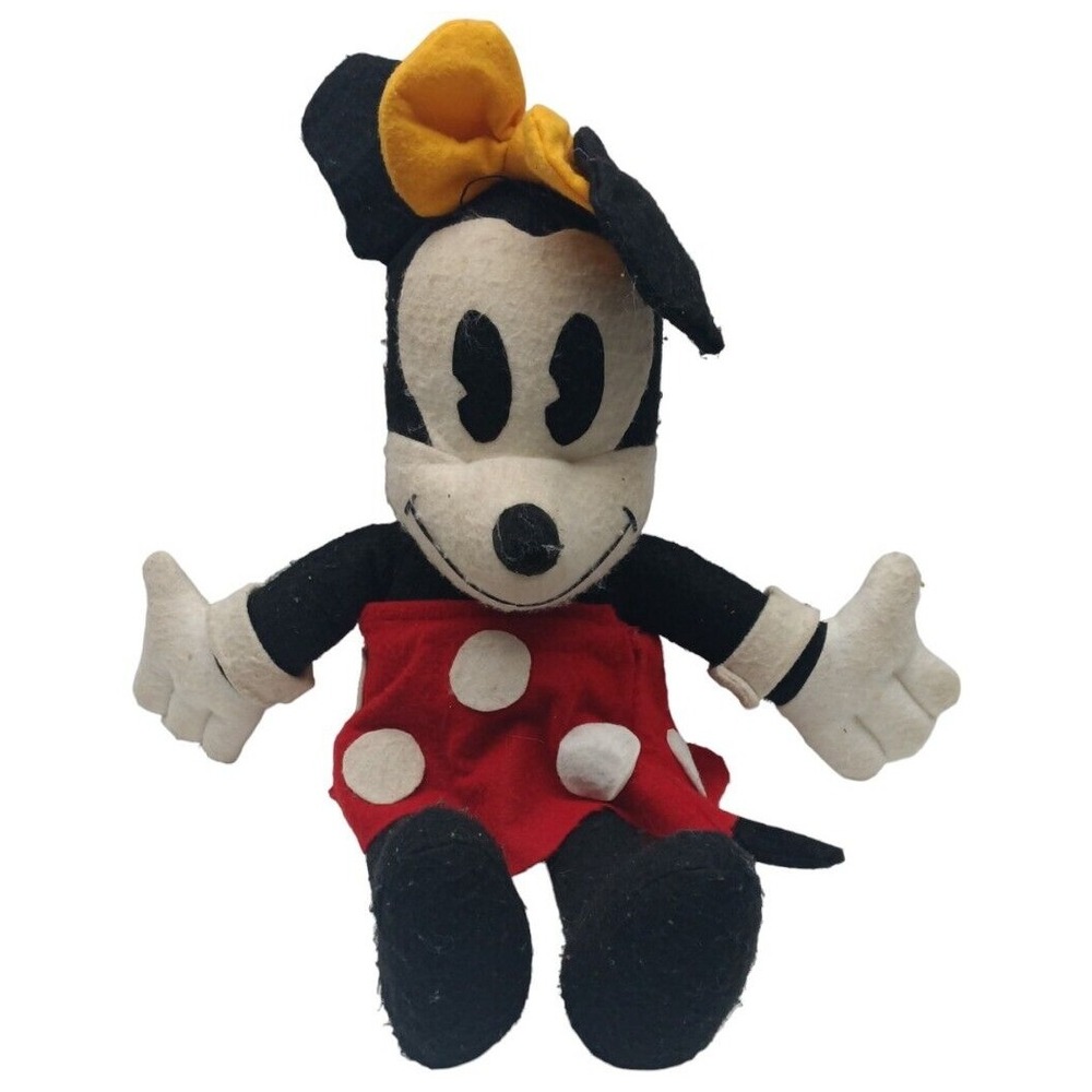 Vintage Walt Disney, Minnie Mouse Plush, Stuffed,‎ 24" Tall, No Tag